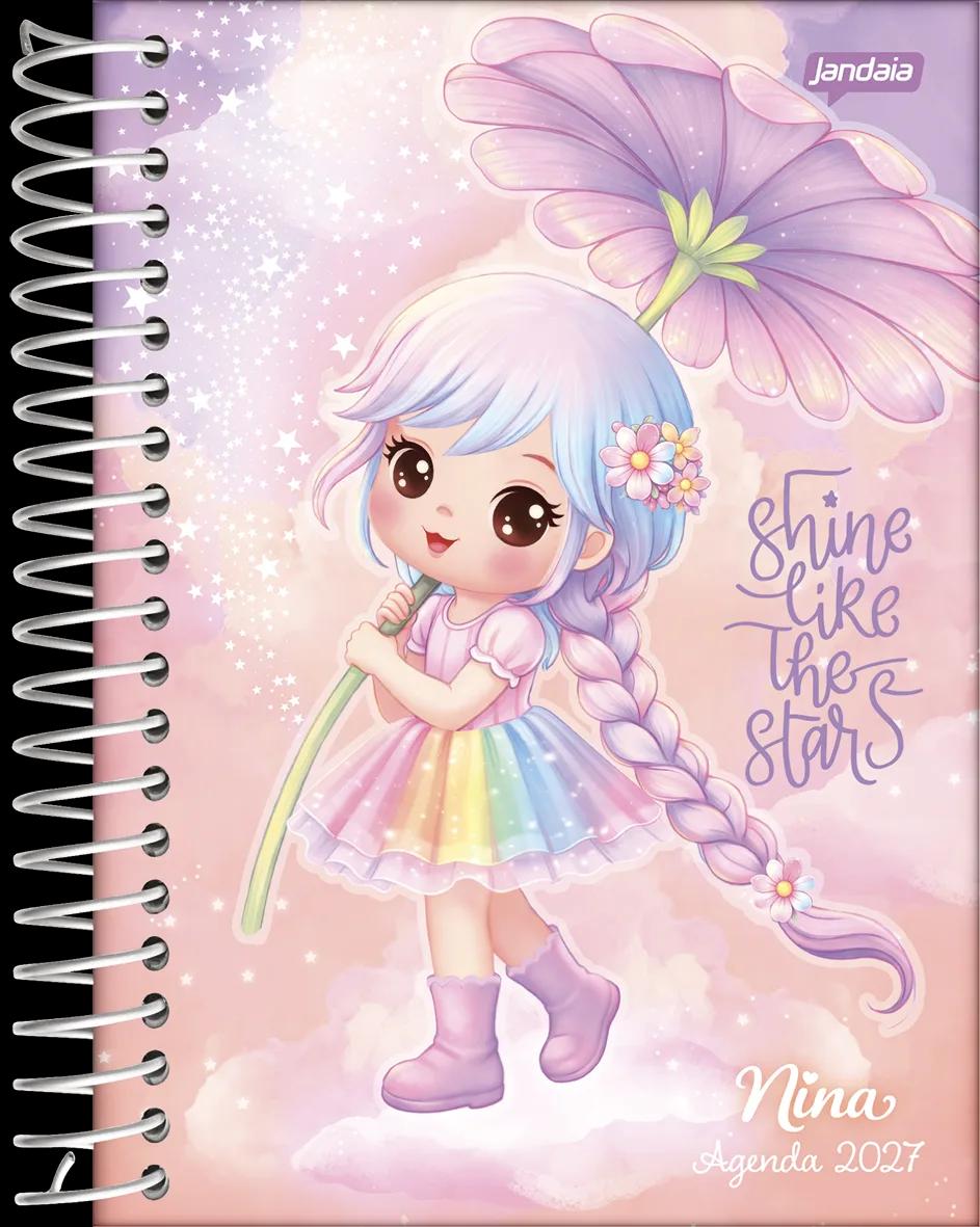 AGENDA DIARIA ESPIRAL 117X162MM 176 FOLHAS - NINA