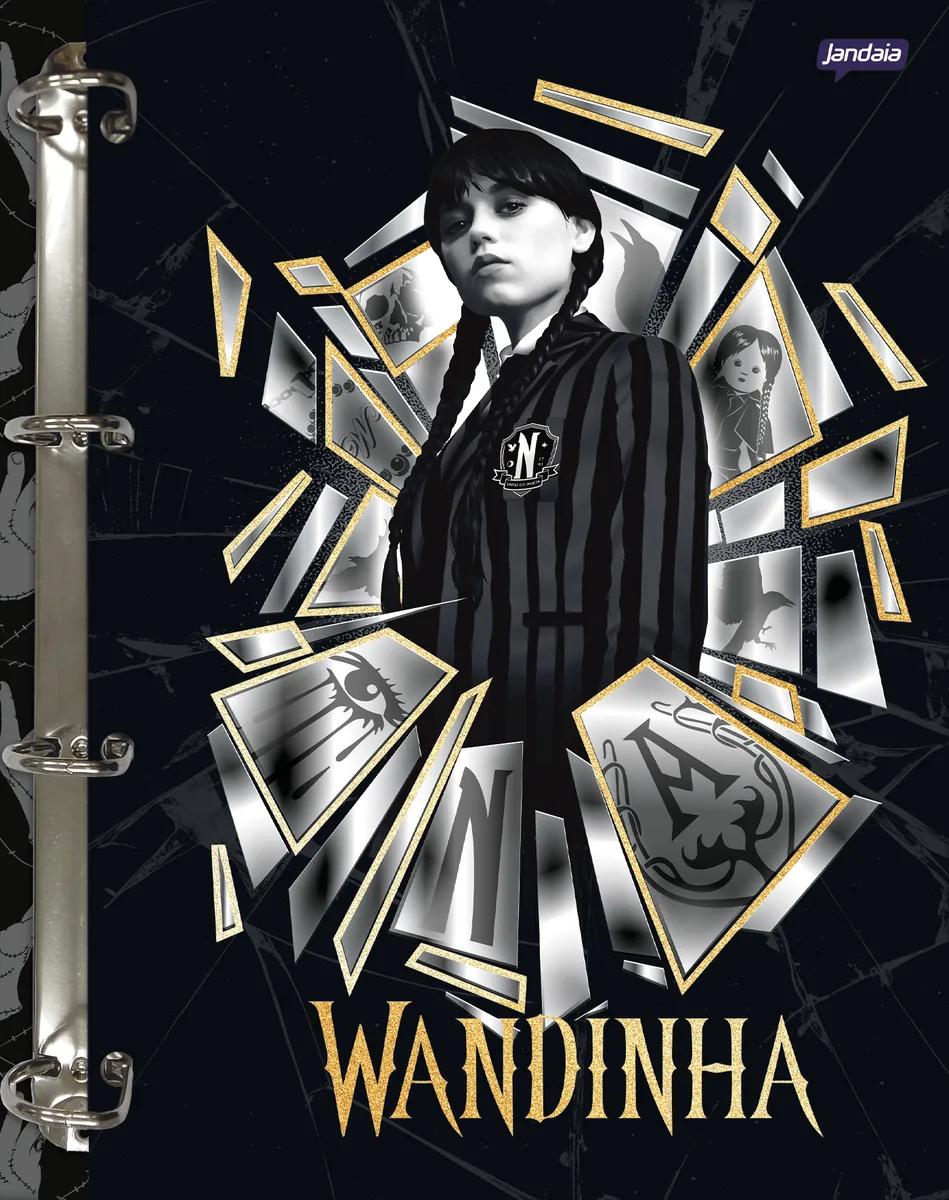 CADERNO COLLEGE CAPA DURA 80 FOLHAS ARGOLADO - WANDINHA