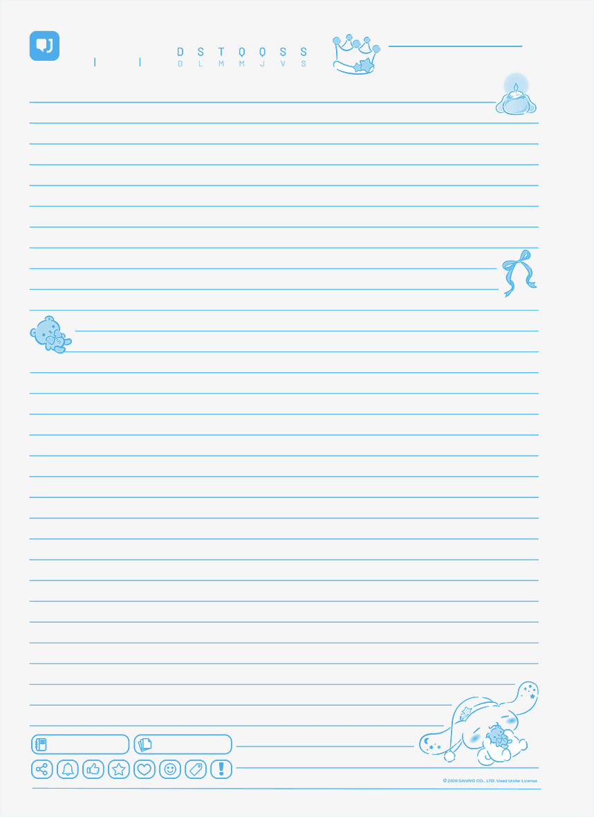 CADERNO ESPIRAL UNIVERSITÁRIO CAPA DURA 01 MATÉRIA 80 FOLHAS - CINNAMOROLL — miniatura 8
