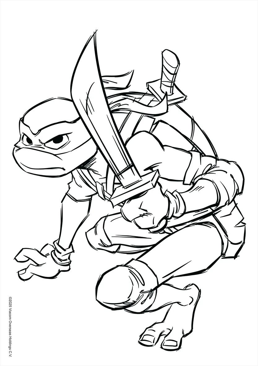 FOLHAS ILUSTRAÇÃO 180G A4 - TARTARUGAS NINJA — miniatura 9