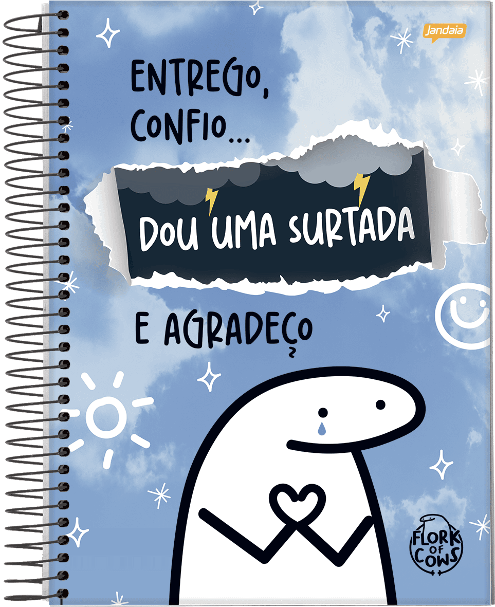 CADERNO ESPIRAL UNIVERSITÁRIO CAPA DURA 01 MATÉRIA 80 FOLHAS - FLORK
