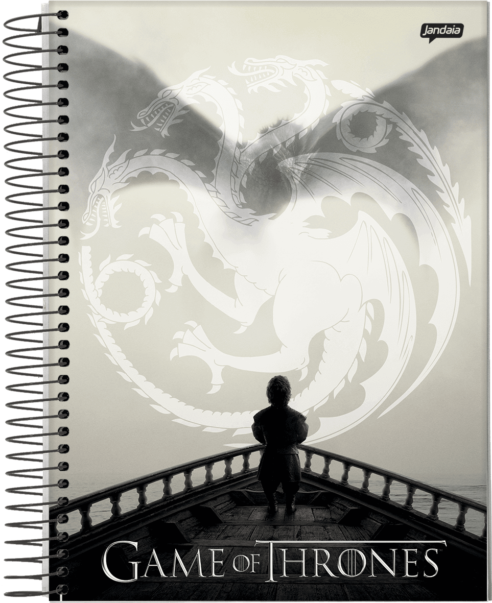 CADERNO ESPIRAL UNIVERSITÁRIO CAPA DURA 20 MATÉRIAS 320 FOLHAS - GAME OF THRONES — miniatura 5
