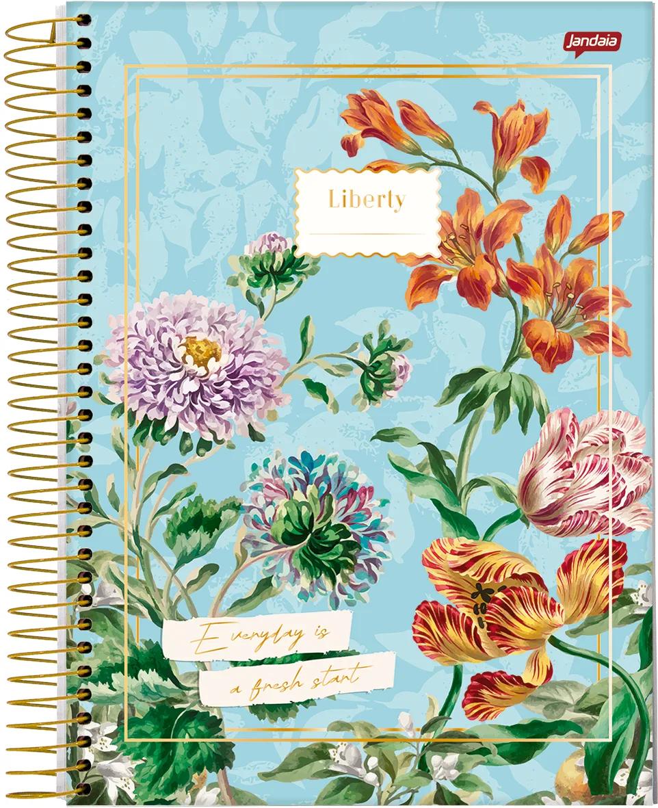 CADERNO ESPIRAL UNIVERSITÁRIO CAPA DURA 01 MATÉRIA 80 FOLHAS - LIBERTY