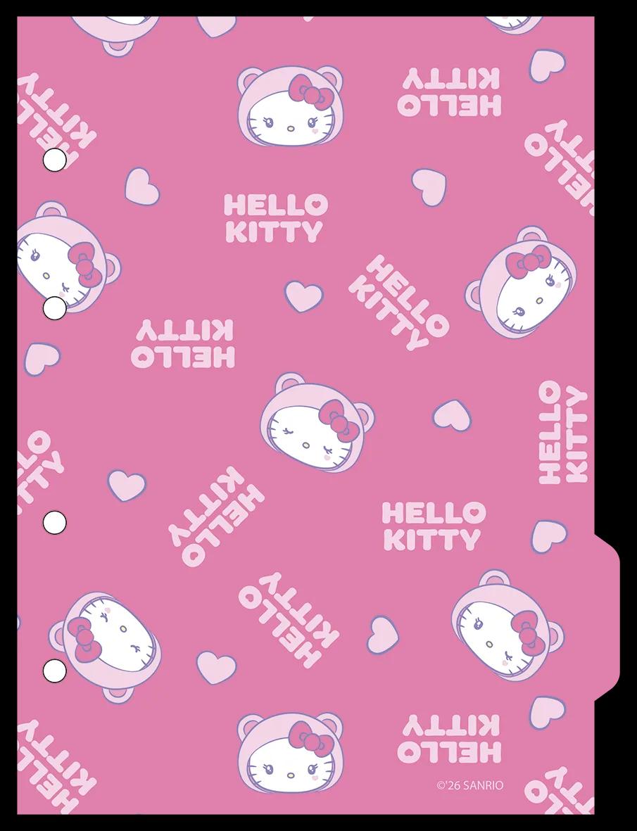 CADERNO COLLEGE CAPA DURA 80 FOLHAS ARGOLADO - HELLO KITTY — miniatura 7