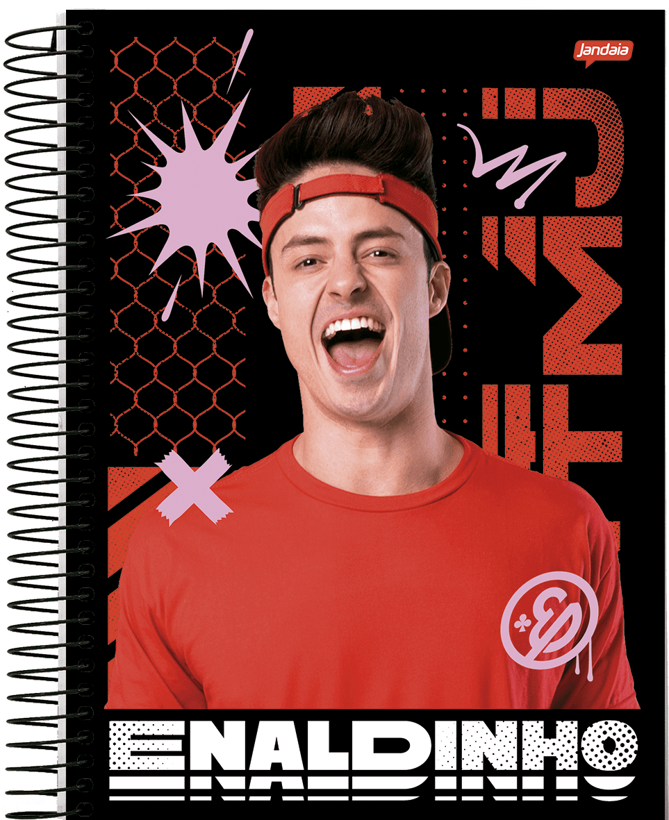 CADERNO ESPIRAL UNIVERSITÁRIO CAPA DURA 10 MATÉRIAS 160 FOLHAS - ENALDINHO — miniatura 2