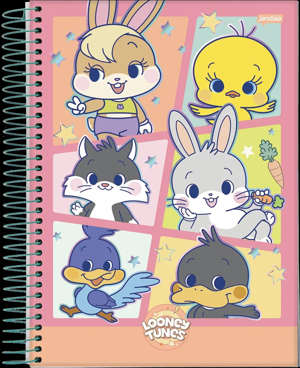 CADERNO ESPIRAL UNIVERSITÁRIO CAPA DURA 01 MATÉRIA 80 FOLHAS - GOKKO: LOONEY TUNES — miniatura 6