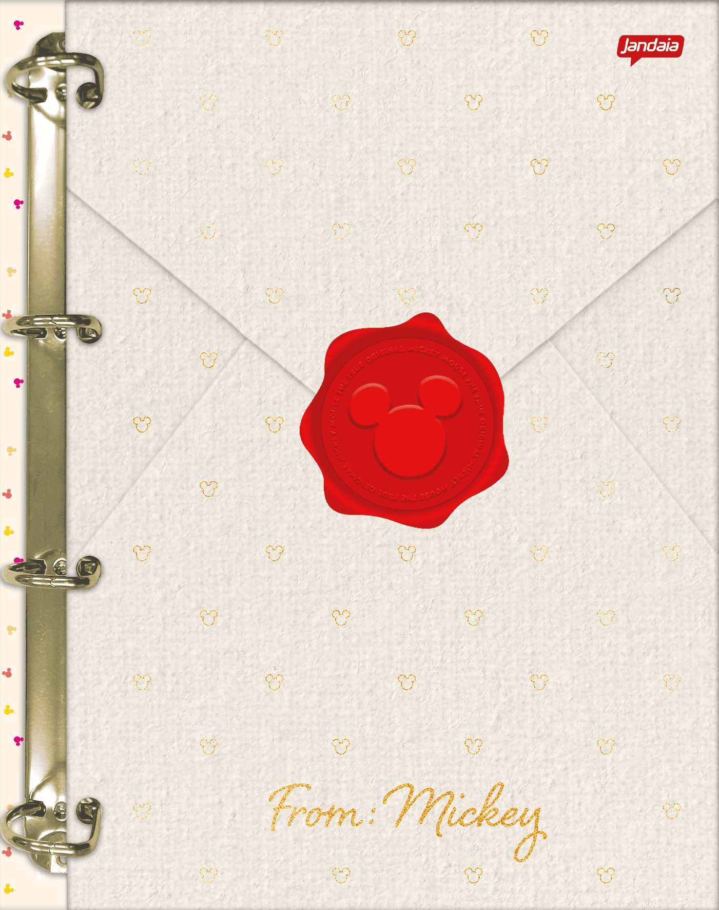 CADERNO COLLEGE CAPA DURA 80 FOLHAS ARGOLADO - MICKEY HEADS