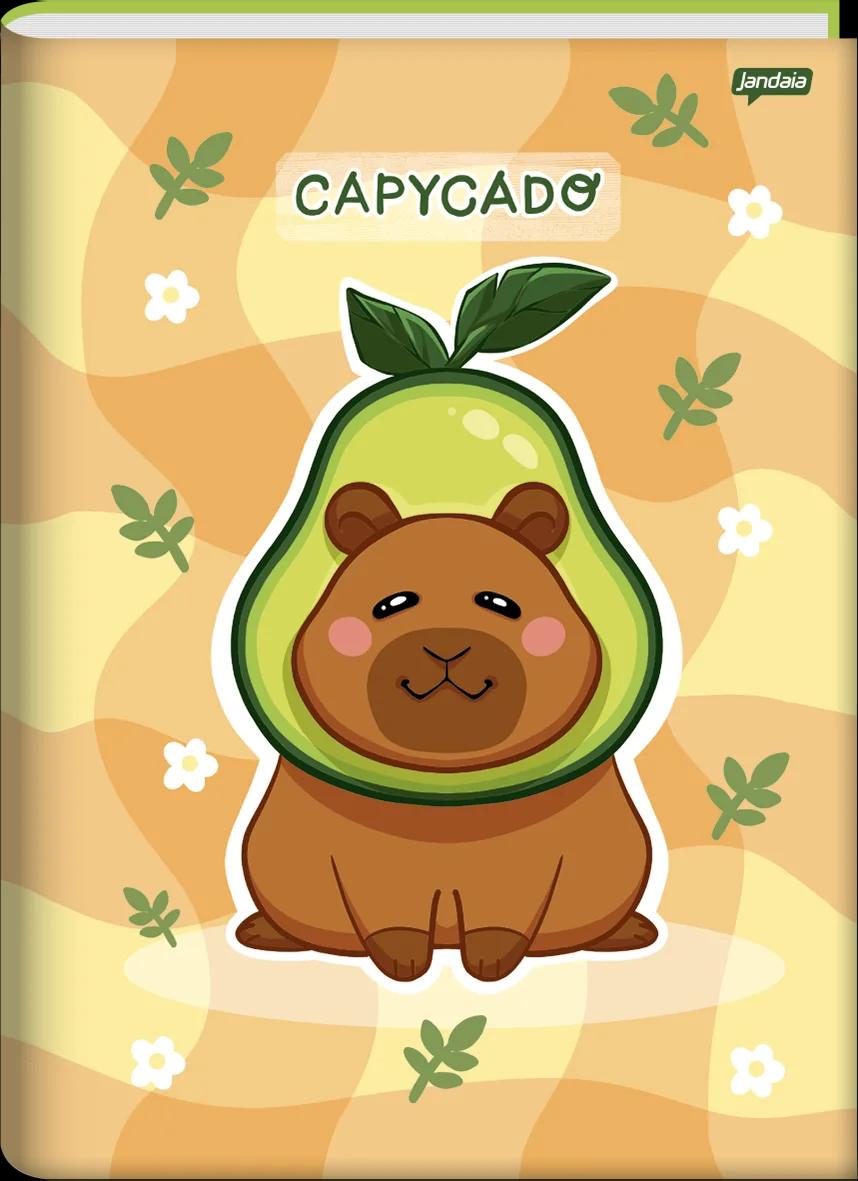 CADERNO BROCHURA CAPA DURA UNIVERSITÁRIO 80 FOLHAS - AVOCADO