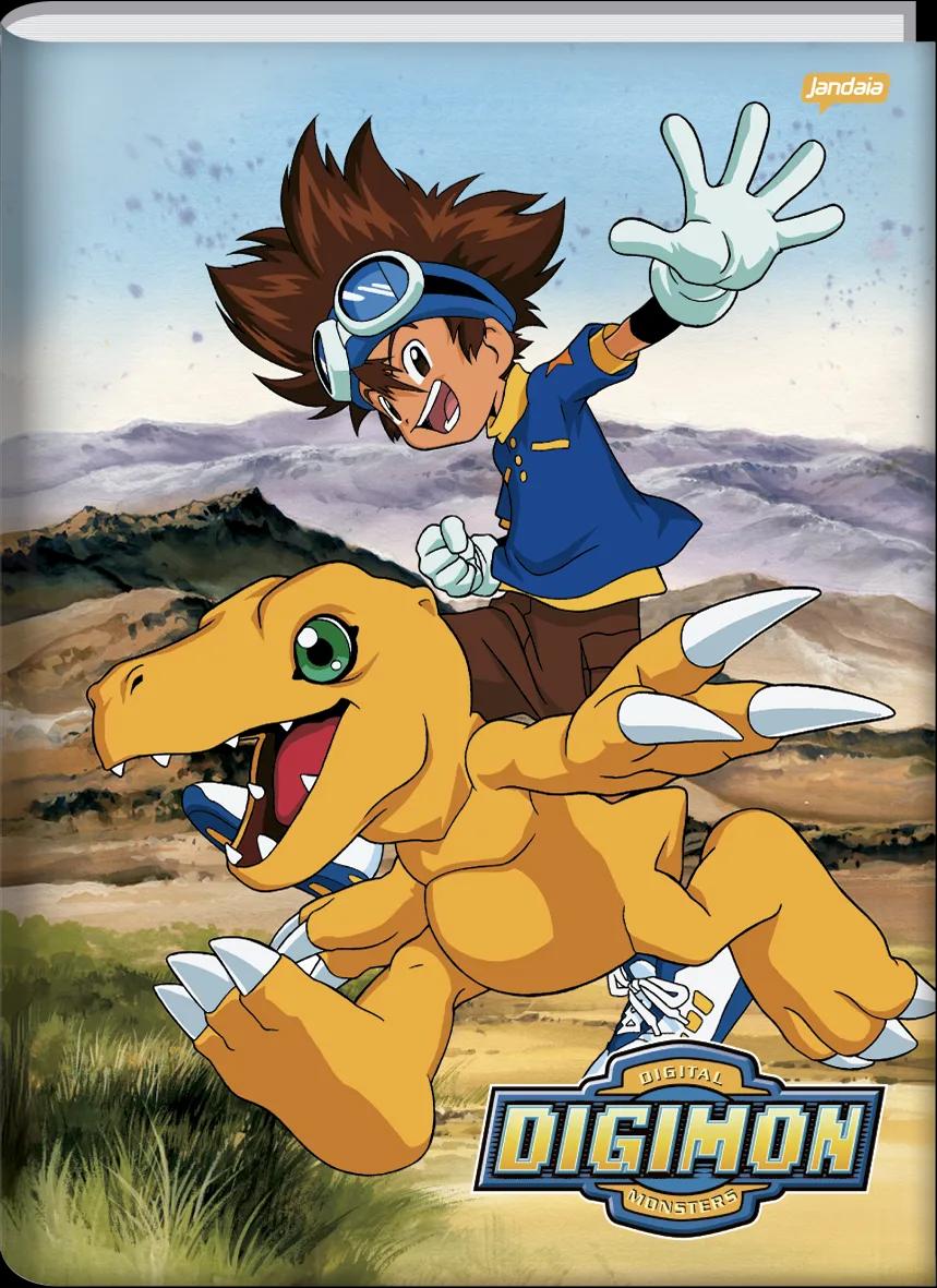 CADERNO BROCHURA CAPA DURA 1/4 80 FOLHAS - DIGIMON — miniatura 2
