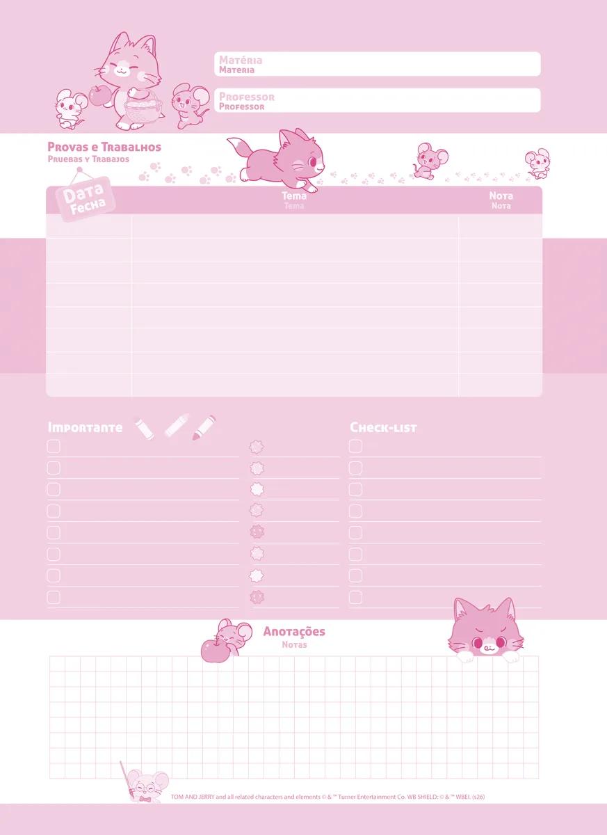 CADERNO ESPIRAL UNIVERSITÁRIO CAPA DURA 01 MATÉRIA 80 FOLHAS - GOKKO: TOM & JERRY — miniatura 10