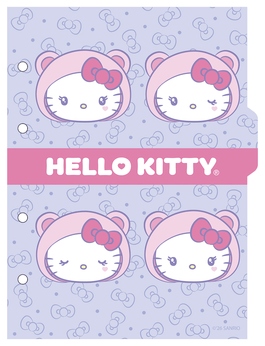 CADERNO COLLEGE CAPA DURA 80 FOLHAS ARGOLADO - HELLO KITTY — miniatura 4