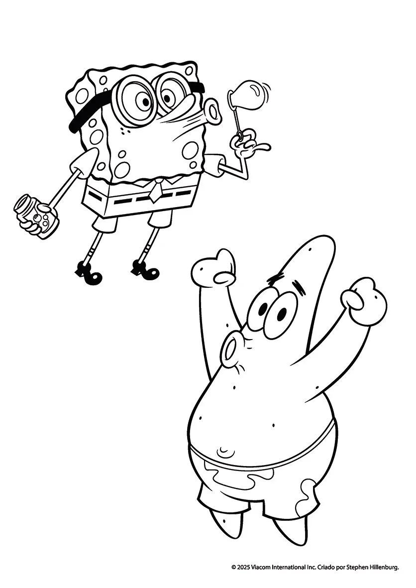 FOLHAS ILUSTRAÇÃO 180G A4 - BOB ESPONJA — miniatura 2
