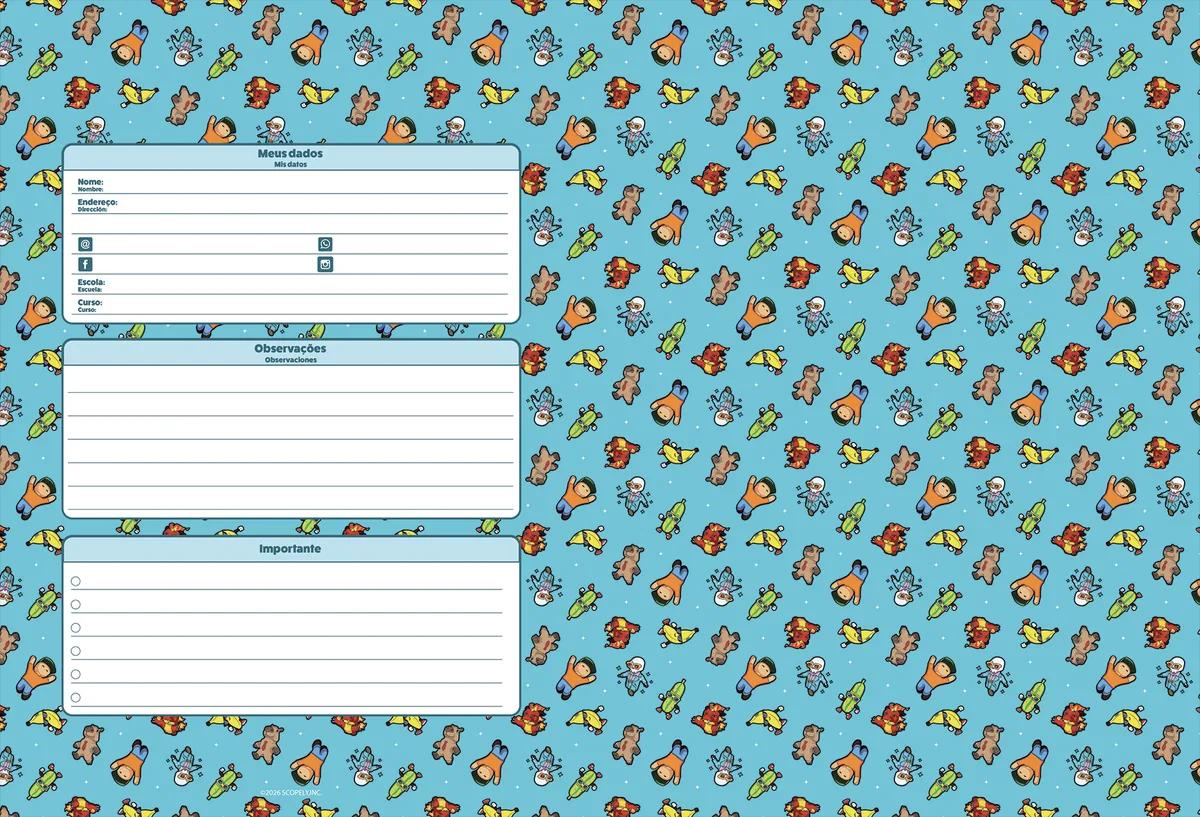 CADERNO BROCHURA CAPA DURA UNIVERSITÁRIO 80 FOLHAS - STUMBLE GUYS