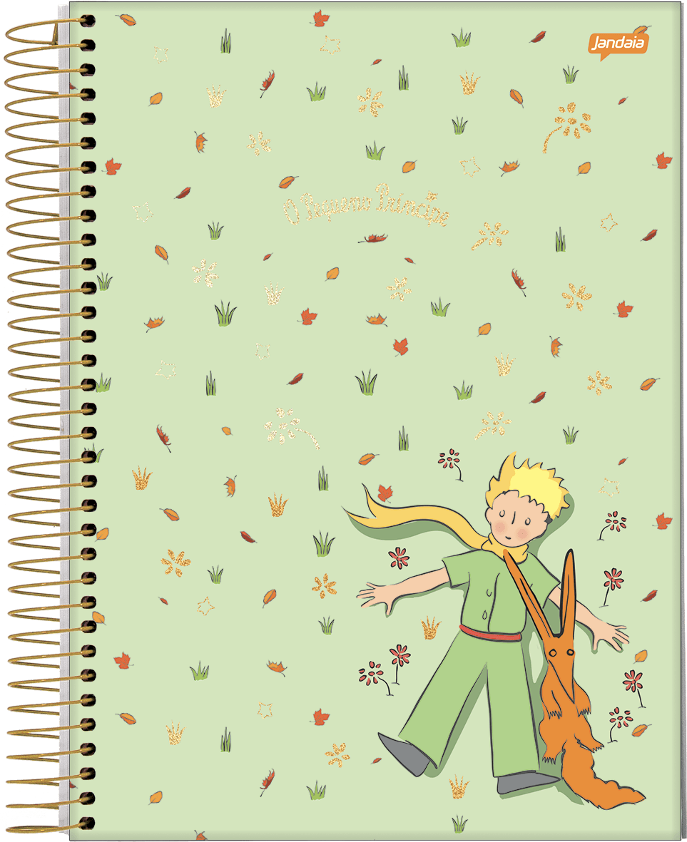 CADERNO ESPIRAL UNIVERSITÁRIO CAPA DURA 10 MATÉRIAS 200 FOLHAS - O PEQUENO PRÍNCIPE