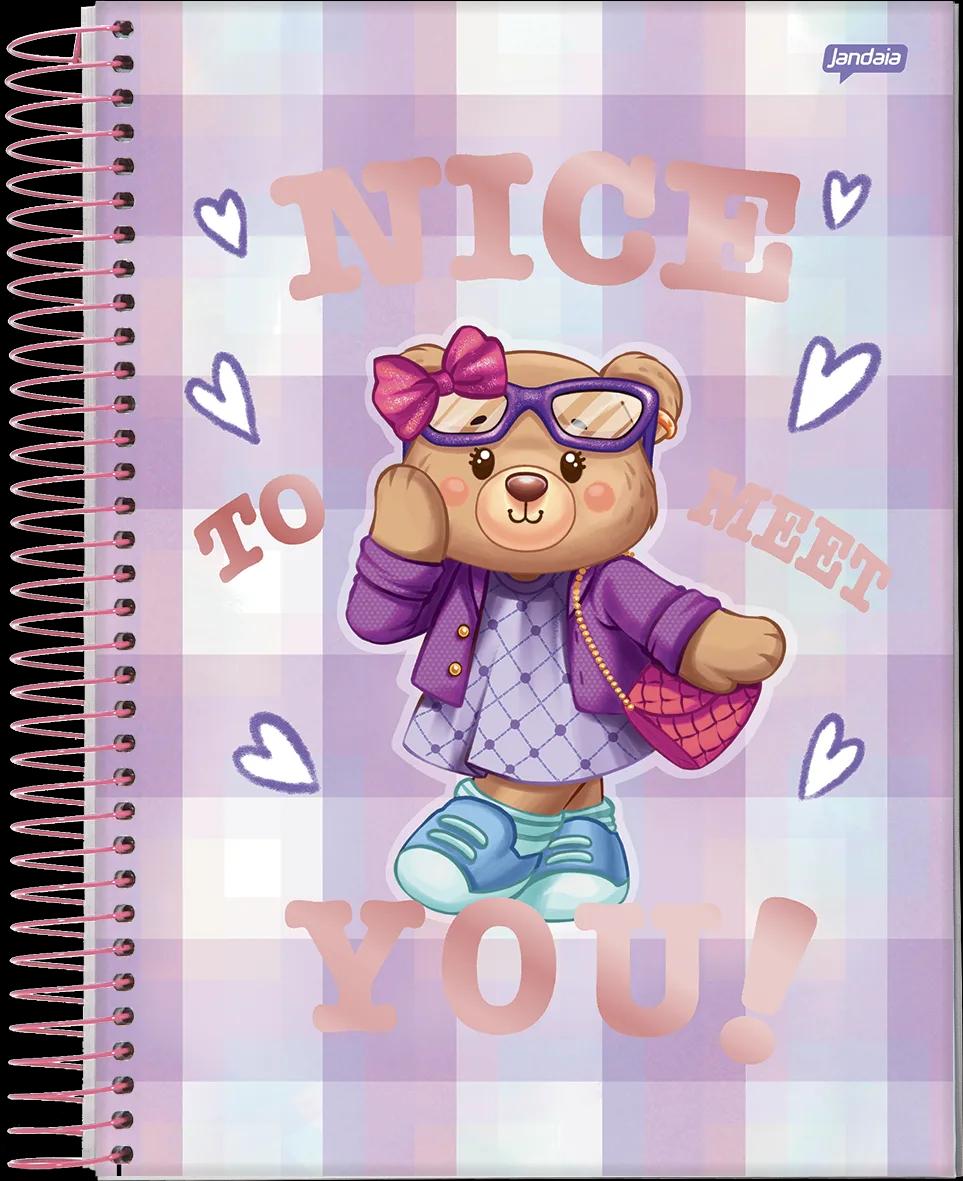 CADERNO ESPIRAL UNIVERSITÁRIO CAPA DURA 10 MATÉRIAS 160 FOLHAS - BEAR THE BEAR — miniatura 2