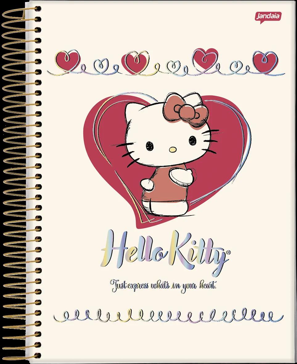CADERNO ESPIRAL CAPA DURA 01 MATÉRIA COLLEGE - HELLO KITTY — miniatura 6