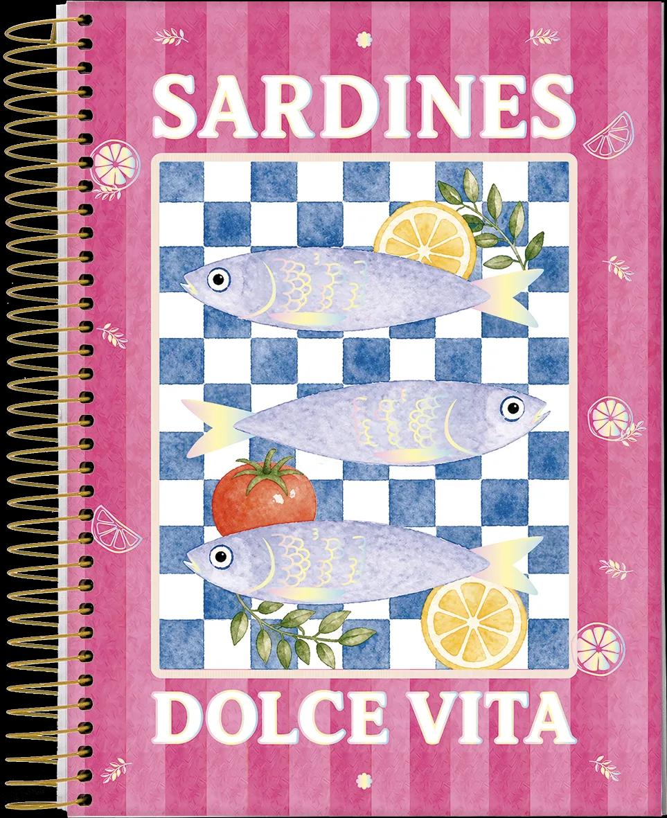 CADERNO ESPIRAL 1/4 140X200MM 80 FOLHAS - LA DOLCE VITA — miniatura 4
