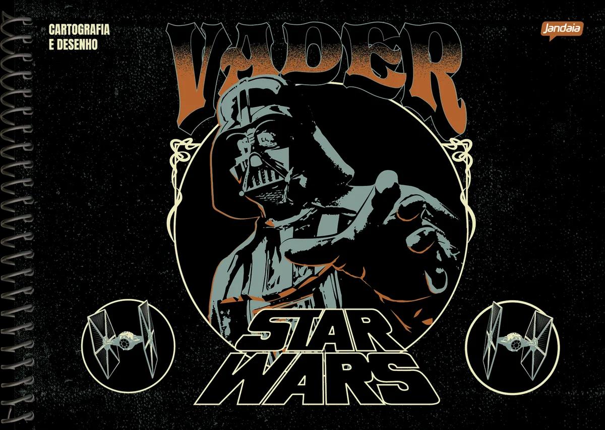 CADERNO ESPIRAL CAPA DURA 80 FOLHAS CARTOGRAFIA - STAR WARS