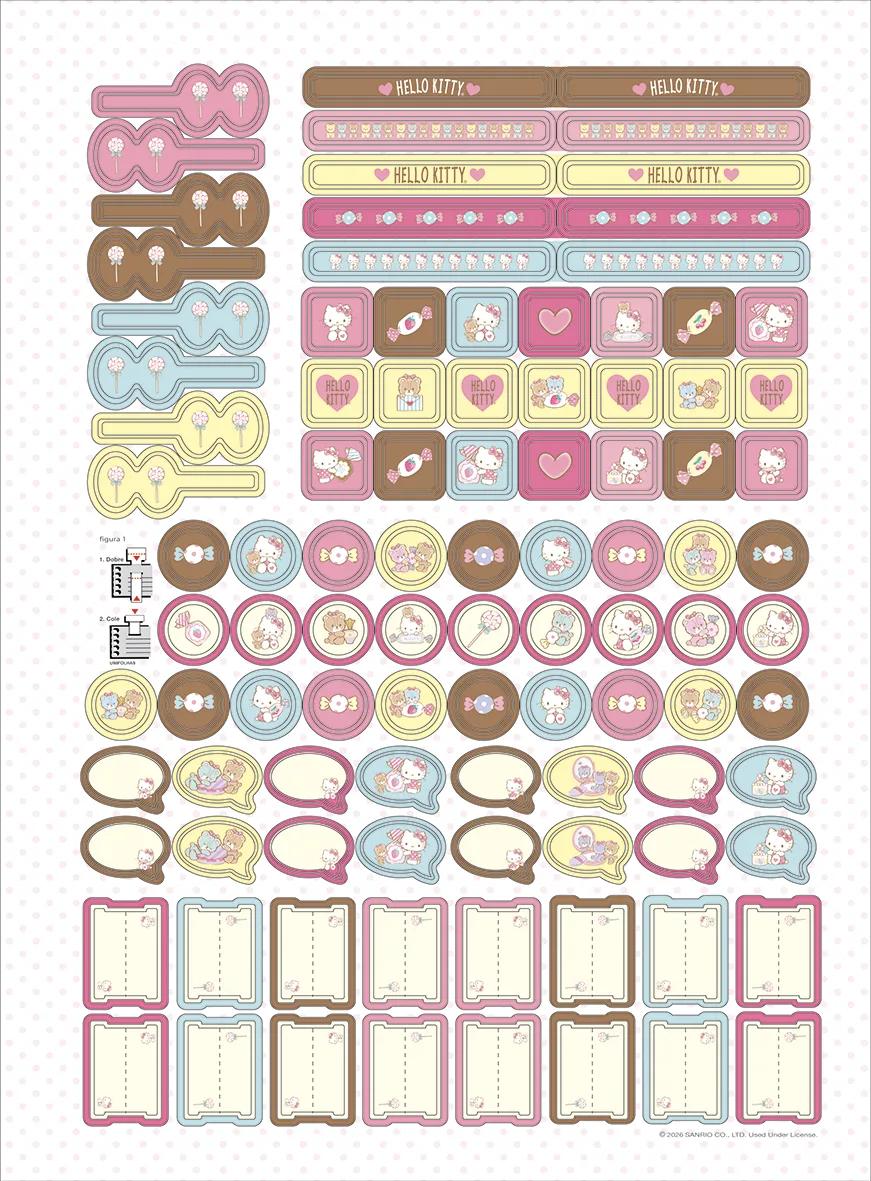 CADERNO ESPIRAL CAPA DURA 1/8 80 FOLHAS - HELLO KITTY — miniatura 3