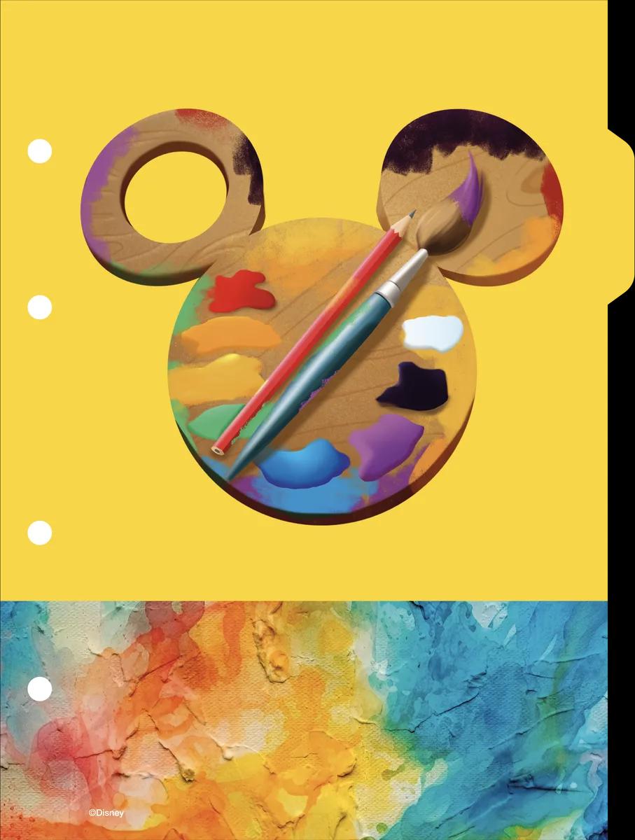 CADERNO COLLEGE CAPA DURA 80 FOLHAS ARGOLADO - MICKEY HEADS — miniatura 5