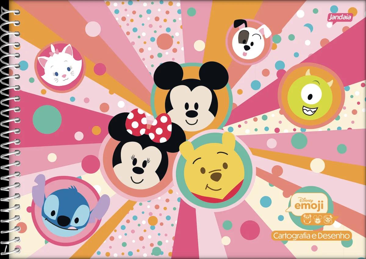 CADERNO ESPIRAL CAPA DURA 80 FOLHAS CARTOGRAFIA - DISNEY EMOJI — miniatura 2