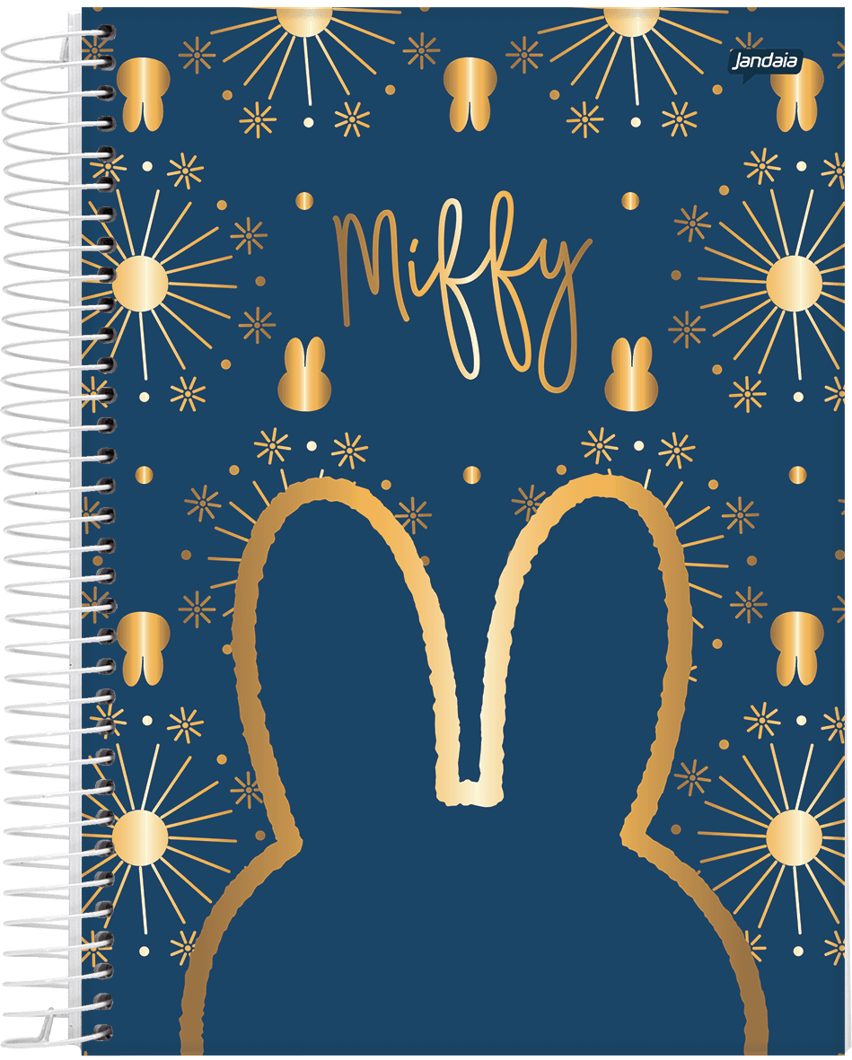 CADERNO ESPIRAL UNIVERSITÁRIO CAPA DURA 10 MATÉRIAS 160 FOLHAS - MIFFY — miniatura 4