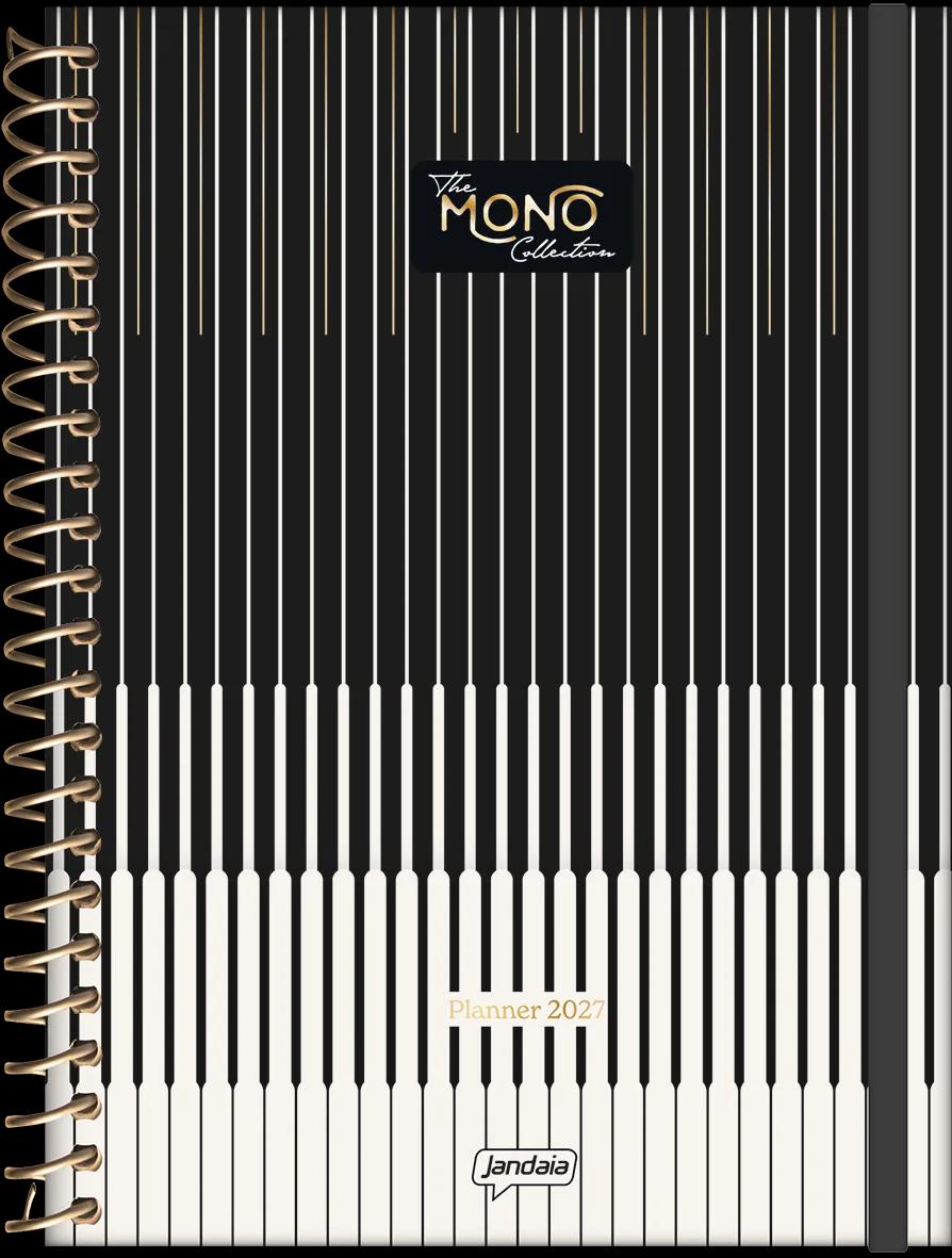 AGENDA PLANEJAMENTO ESPIRAL 175X242MM 80 FOLHAS - MONO