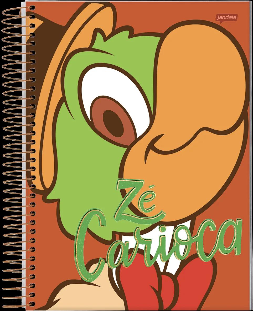 CADERNO ESPIRAL UNIVERSITÁRIO CAPA DURA 01 MATÉRIA 80 FOLHAS - ZÉ CARIOCA — miniatura 4