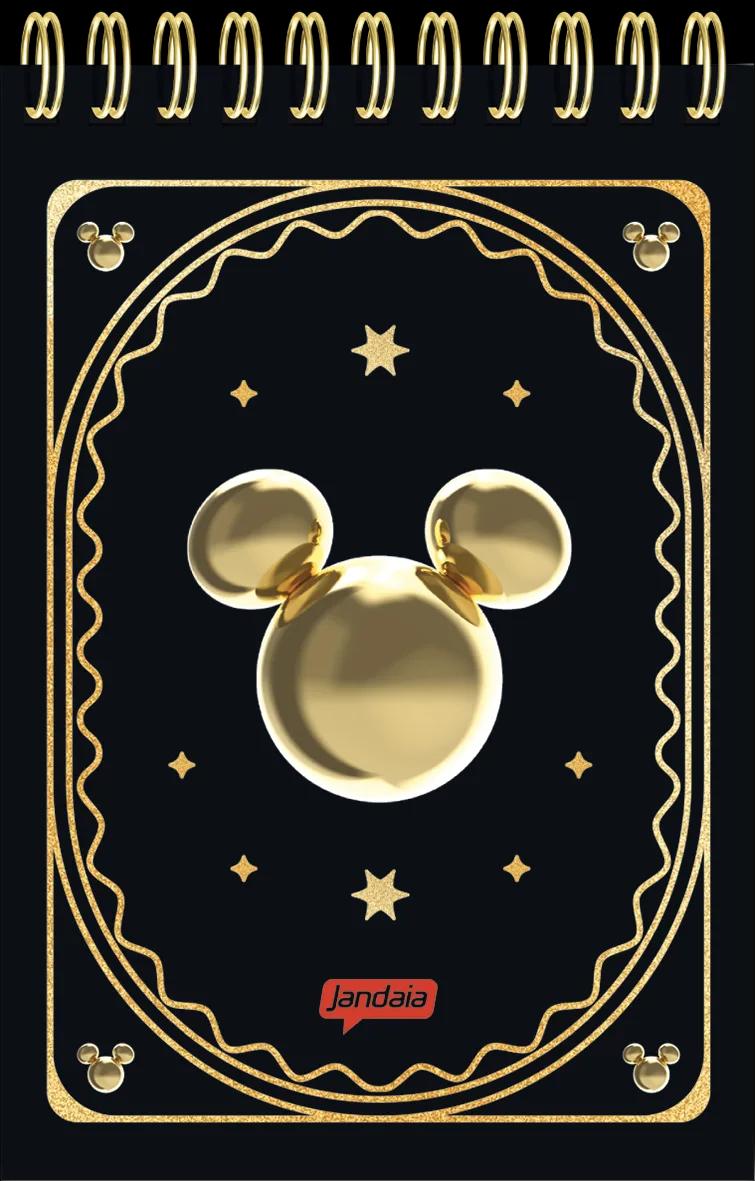 CADERNO GARRA DUPLA FLEXÍVEL 1/8 80 FOLHAS - MICKEY HEADS