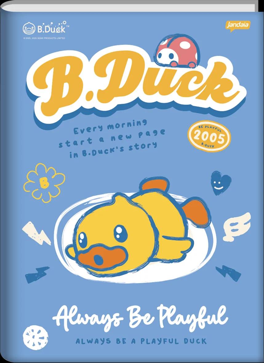 CADERNO BROCHURA CAPA DURA UNIVERSITÁRIO 80 FOLHAS - B. DUCK