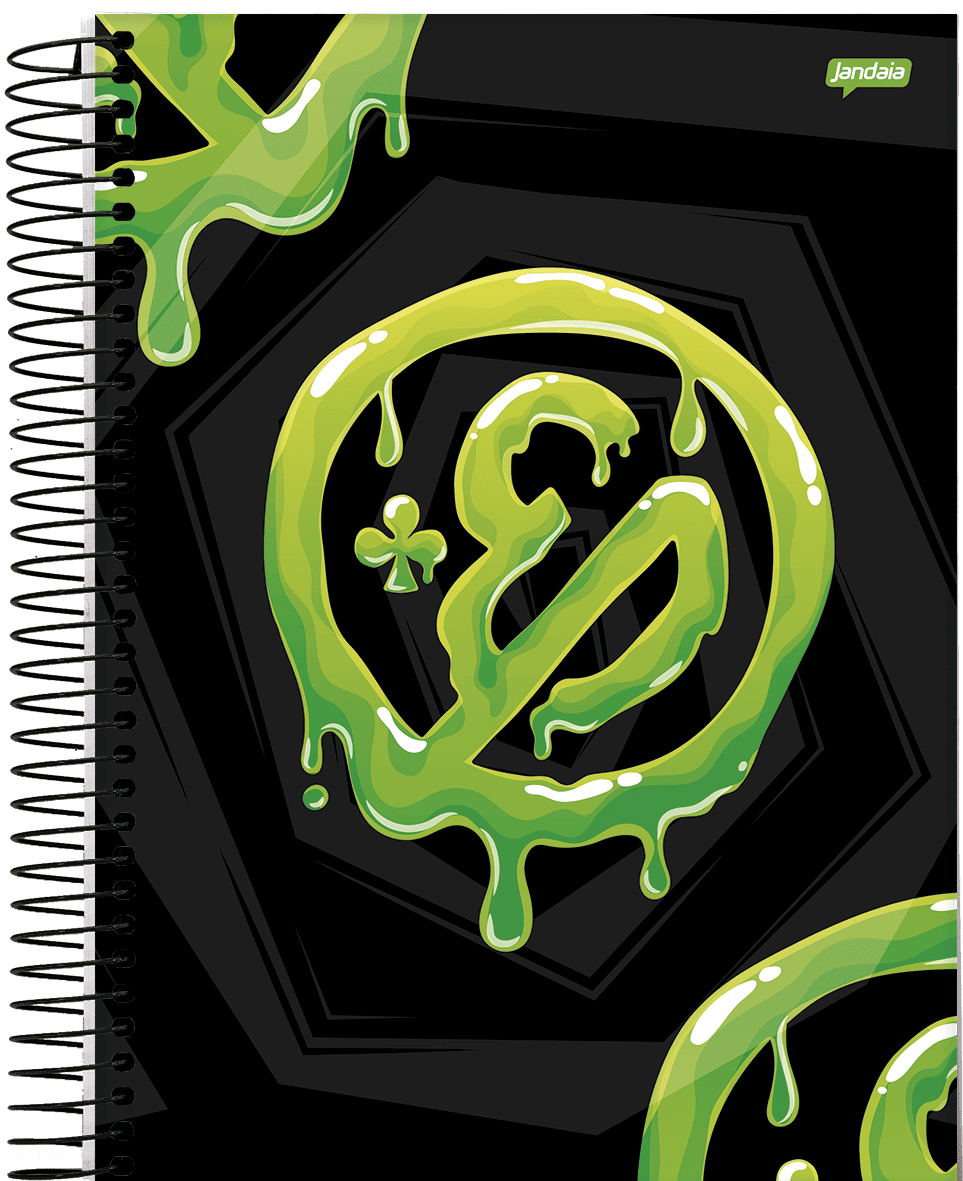 CADERNO ESPIRAL UNIVERSITÁRIO CAPA DURA 10 MATÉRIAS 160 FOLHAS - ENALDINHO