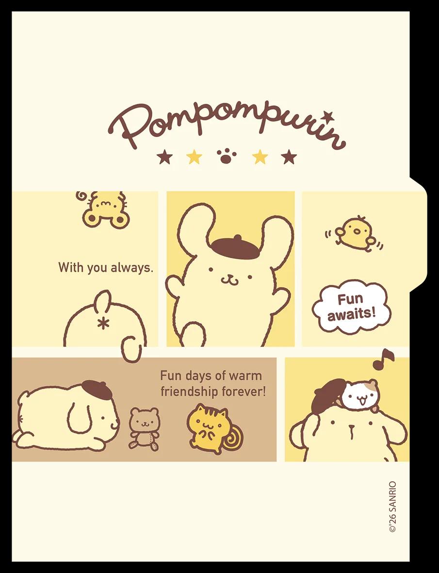 CADERNO COLLEGE CAPA DURA 80 FOLHAS ARGOLADO - POMPOMPURIN — miniatura 6