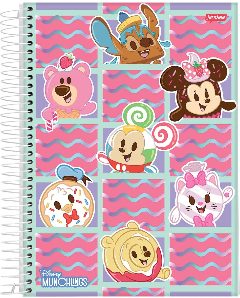 CADERNO ESPIRAL UNIVERSITÁRIO CAPA DURA 01 MATÉRIA 80 FOLHAS - DISNEY MUNCHLINGS — miniatura 9