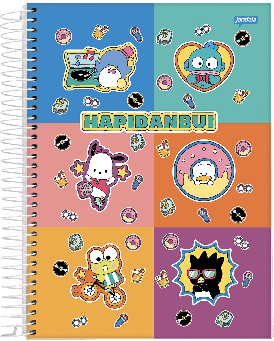 CADERNO ESPIRAL UNIVERSITÁRIO CAPA DURA 01 MATÉRIA 80 FOLHAS - HAPIDANBUI — miniatura 3
