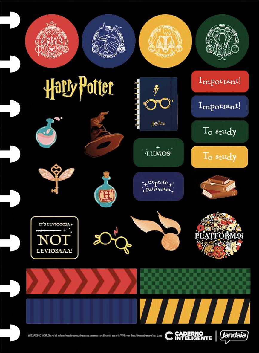CADERNO INTELIGENTE 1/4 140X200MM 80FLS - C.I. HARRY POTTER — miniatura 4