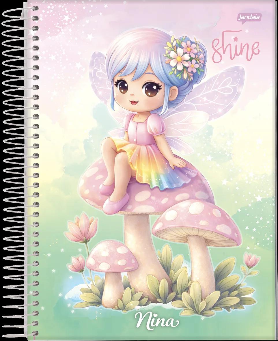 CADERNO ESPIRAL UNIVERSITÁRIO CAPA DURA 12 MATÉRIAS 192 FOLHAS - NINA — miniatura 3