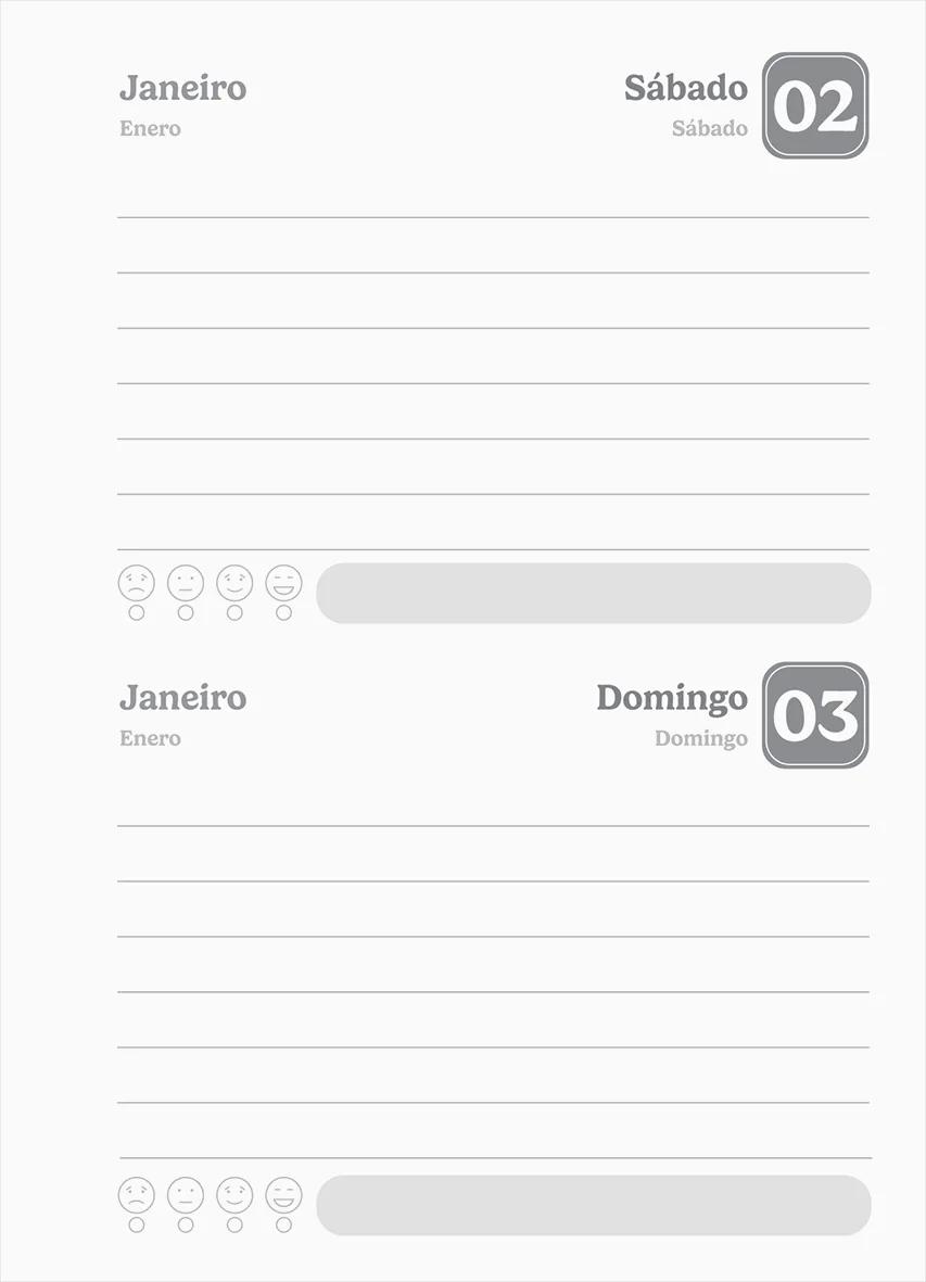 AGENDA DIÁRIA LOMBADA QUADRADA 117X162MM 112FLS - FLOW — miniatura 6
