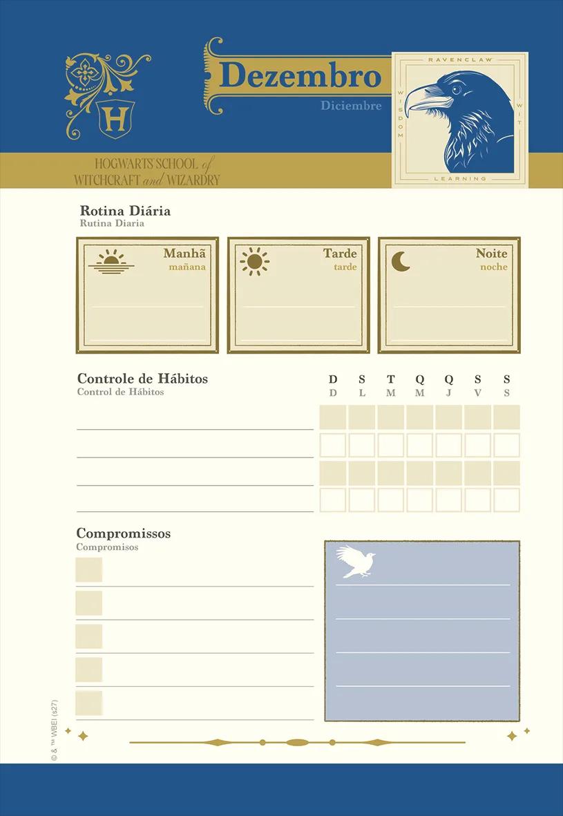 AGENDA DIARIA LOMBADA QUADRADA 138X200MM - HARRY POTTER — miniatura 4