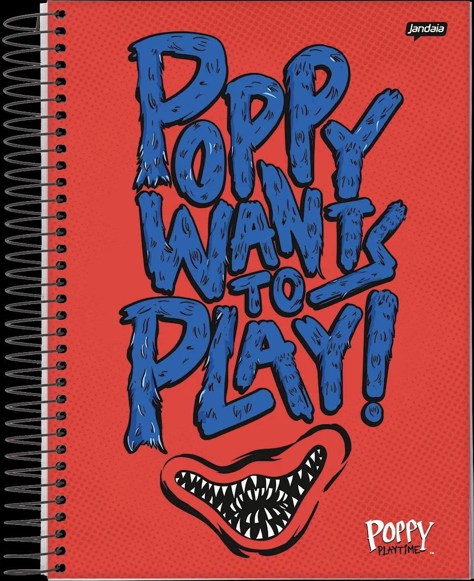 CADERNO ESPIRAL UNIVERSITÁRIO CAPA DURA 10 MATÉRIAS 160 FOLHAS - POPPY PLAYTIME — miniatura 10