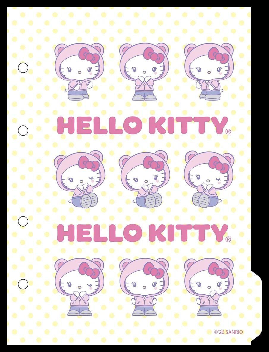 CADERNO COLLEGE CAPA DURA 80 FOLHAS ARGOLADO - HELLO KITTY — miniatura 8