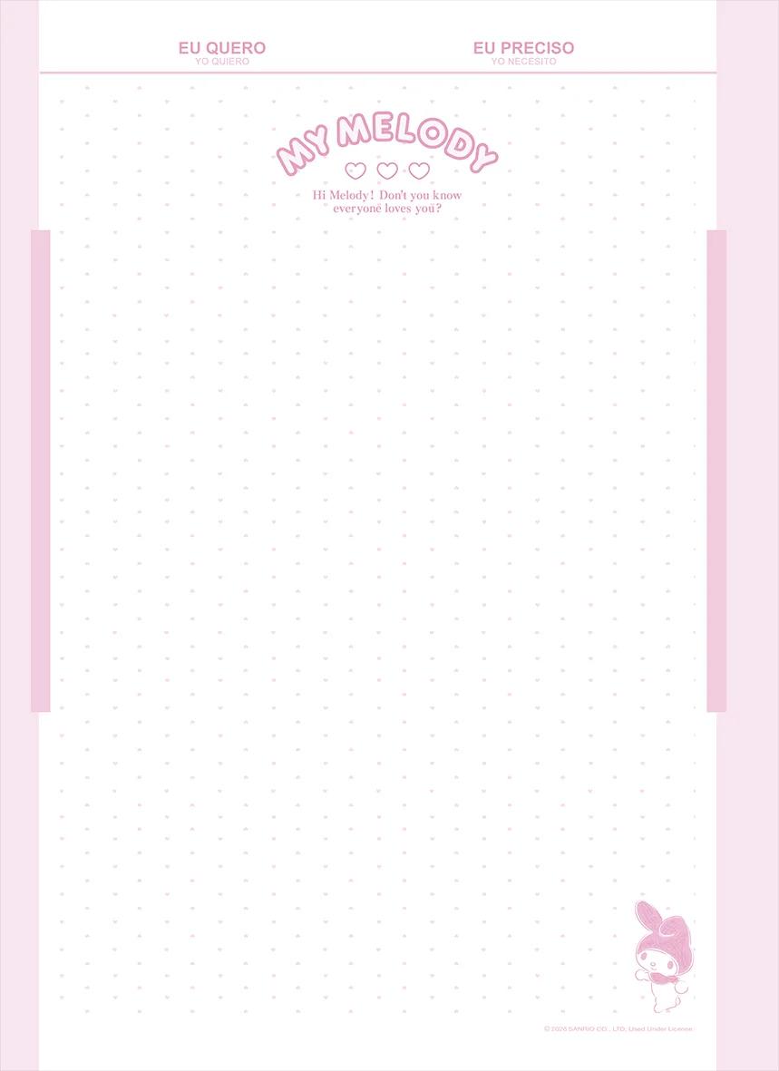 CADERNO ESPIRAL CAPA DURA 1/4 80 FOLHAS - MY MELODY — miniatura 12