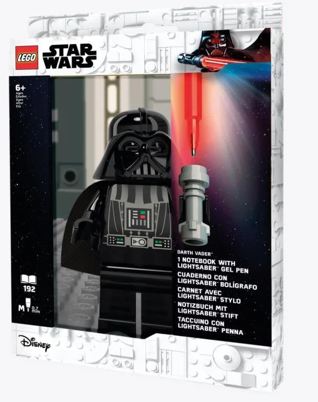 KIT CADERNO C/CANETA GEL PRETO DARTH VADER - LEGO