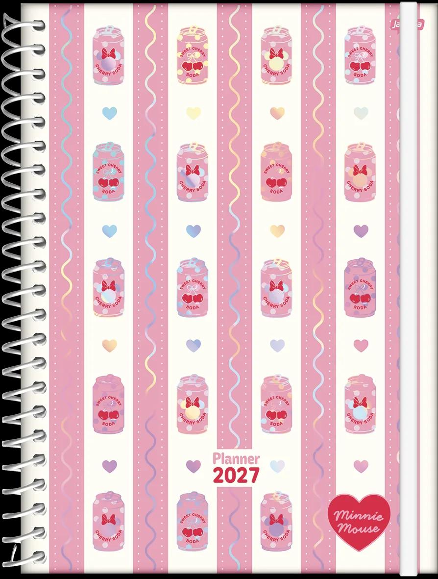 AGENDA PLANEJAMENTO ESPIRAL 175X242MM - MINNIE ARTS