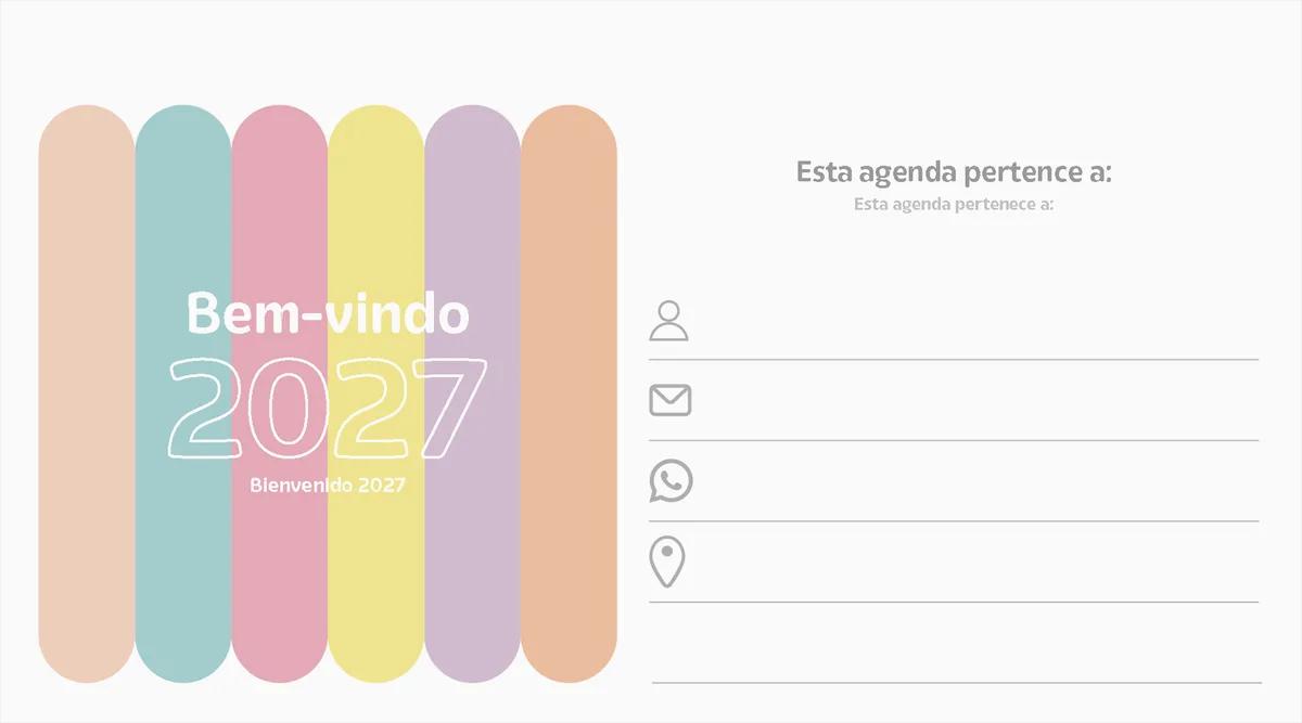 AGENDA DIARIA ESPIRAL 162X90MM 64 FOLHAS - MONO — miniatura 3