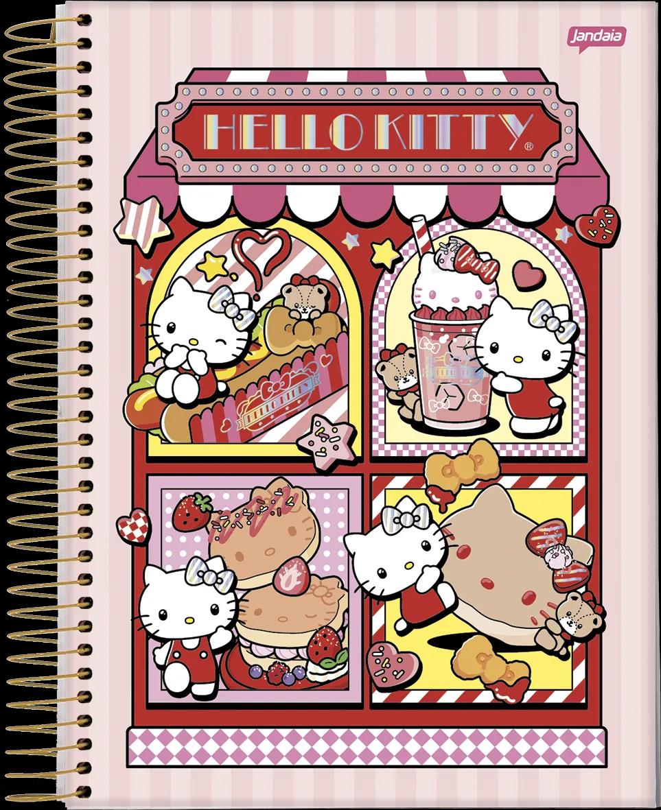 CADERNO ESPIRAL CAPA DURA 1/8 80 FOLHAS - HELLO KITTY — miniatura 9