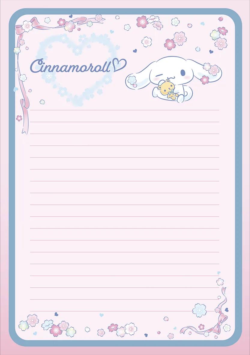 CADERNO FLEXÍVEL PAPEL CARTA - CINNAMOROLL — miniatura 3