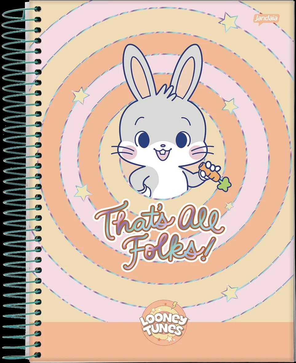 CADERNO ESPIRAL UNIVERSITÁRIO CAPA DURA 01 MATÉRIA 80 FOLHAS - GOKKO: LOONEY TUNES — miniatura 7