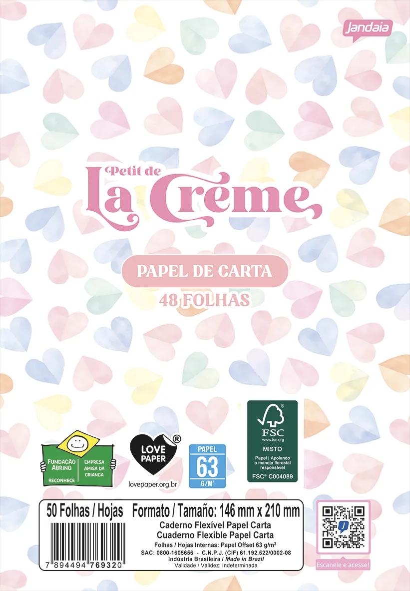 CADERNO FLEXÍVEL PAPEL CARTA - LA CREME