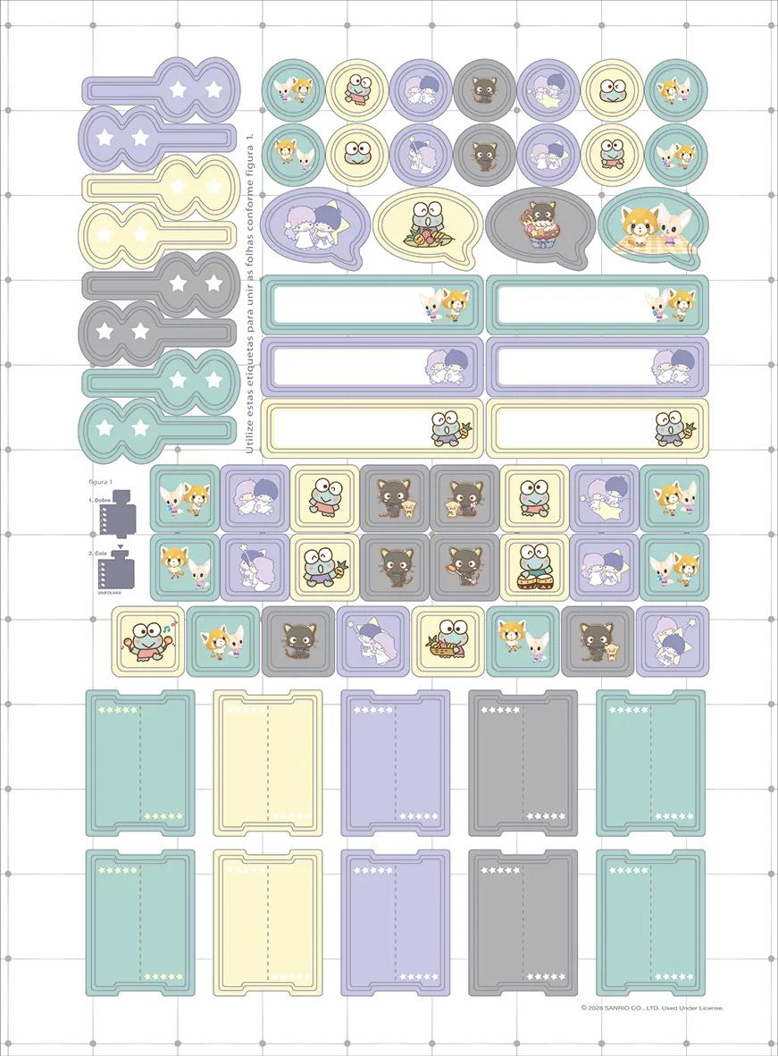CADERNO ESPIRAL UNIVERSITÁRIO CAPA DURA 10 MATÉRIAS 160 FOLHAS - SANRIO FRIENDS