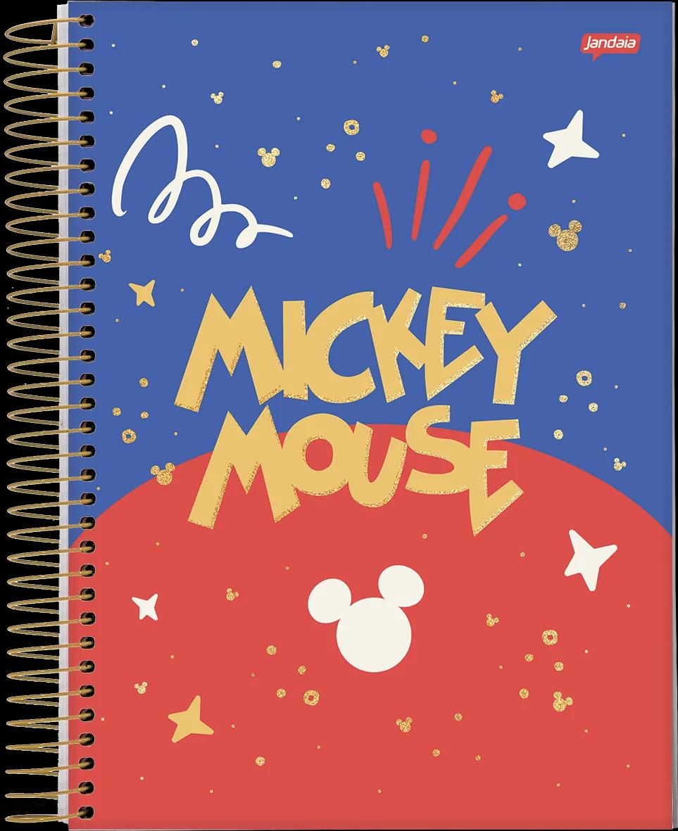 CADERNO ESPIRAL UNIVERSITÁRIO CAPA DURA 01 MATÉRIA 80 FOLHAS - MICKEY ARTS — miniatura 8